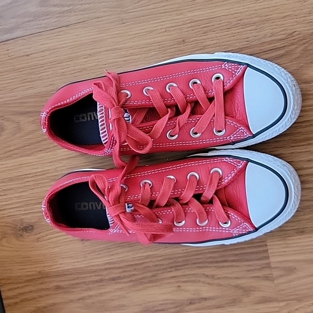 Red Converse shoes (unisex)